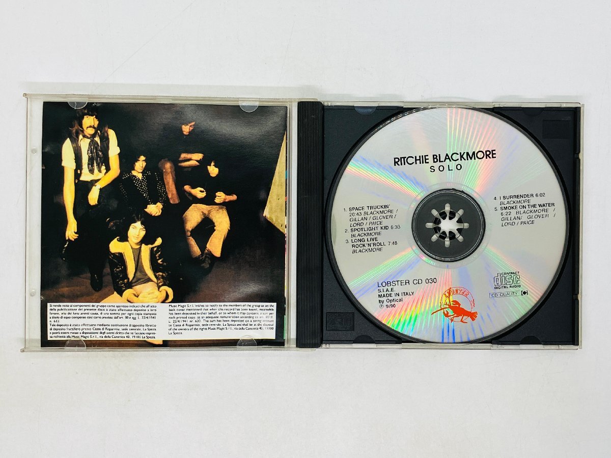 即決CD 伊盤 RITCHIE BLACKMORE SOLO リッチー ブラックモア ソロ イタリア盤 LOBSTER CD 030 ツメカケ X03_画像3