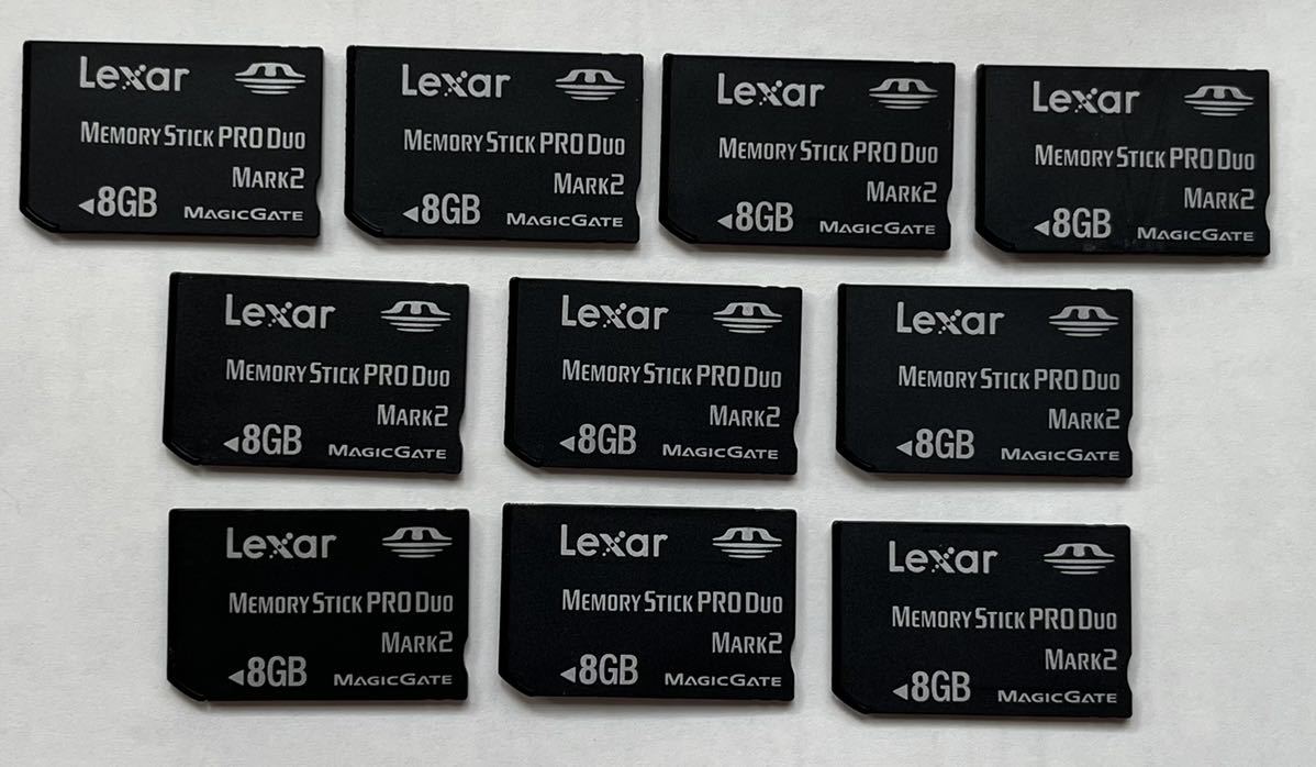 ☆送料無料☆ Lexar/レキサー memory stick pro duo 8GB 10枚まとめ