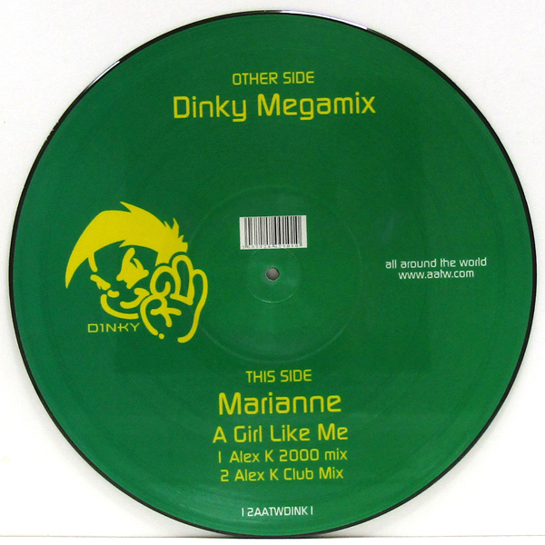 輸入 ピクチャー12inch☆ DINKY MEGAMIX Marianne A Girl Like Me（UK All Around The World 12AATWDINK1）Picture Disc Limited Edition_画像5