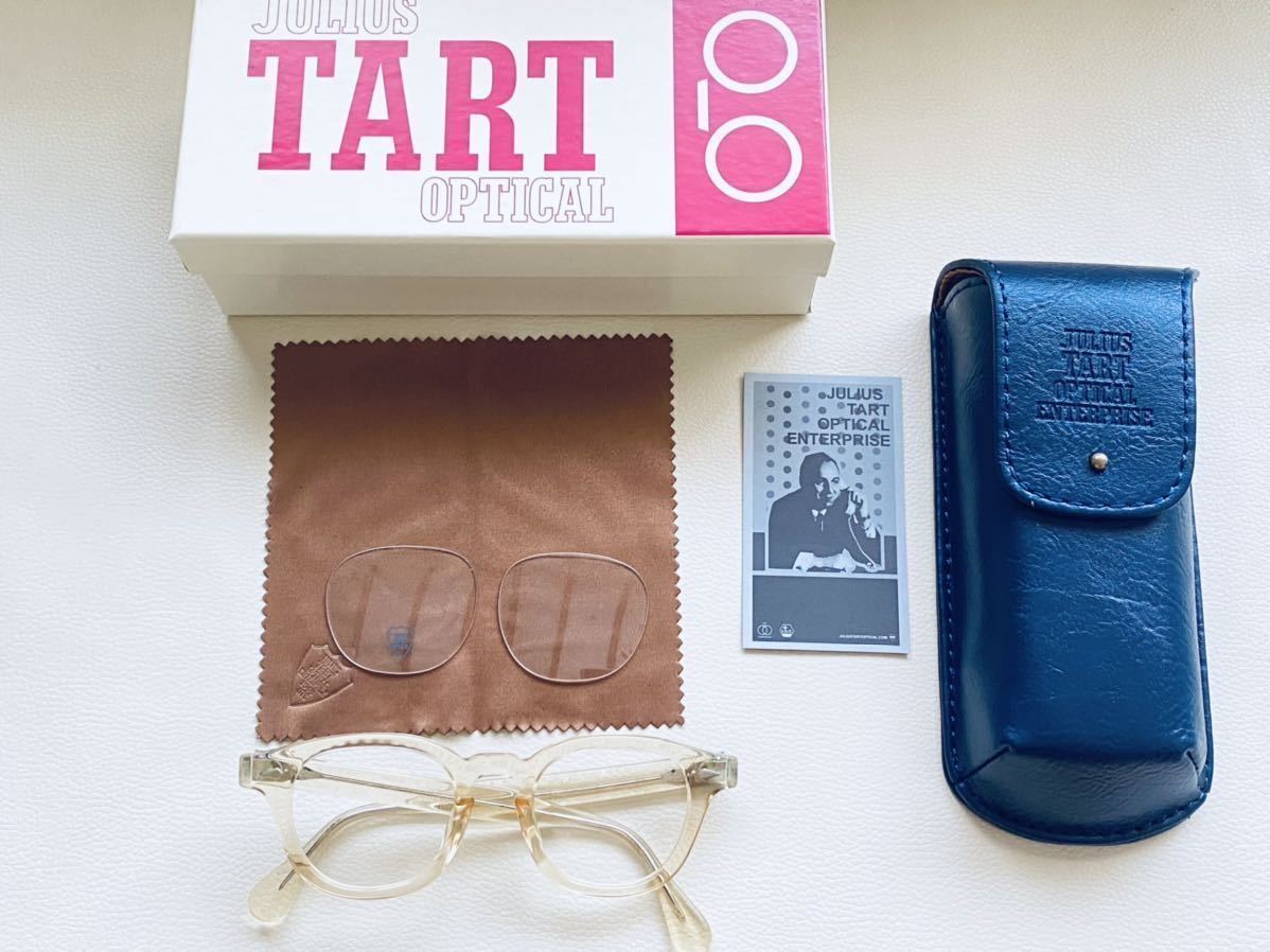 JULIUS TART OPTICAL AR46□22 シャンパンカラー　ジュリアスタートオプティカル　ジョニーデップ愛用　サングラス_画像1