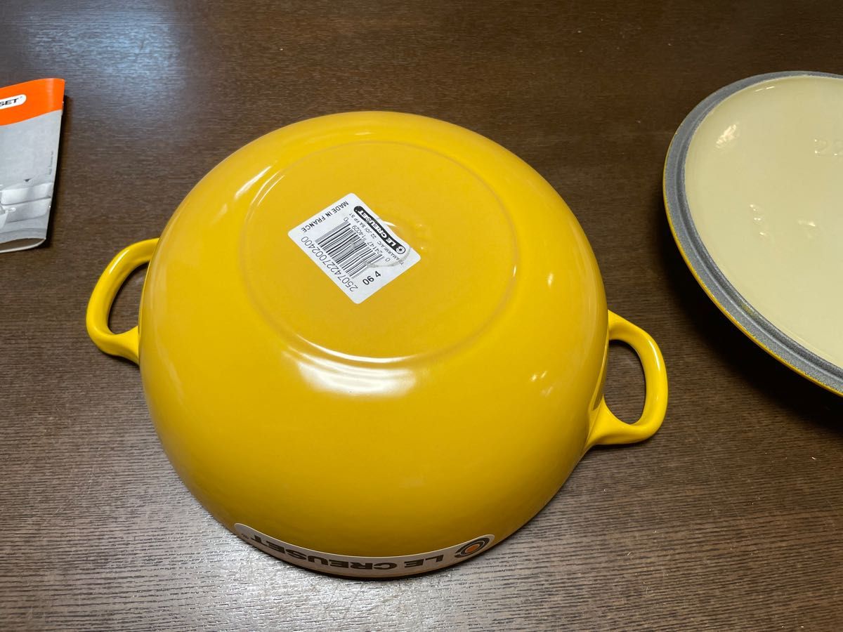 LE CREUSET ルクルーゼ マルミット 22cm ディジョンイエロー レア-