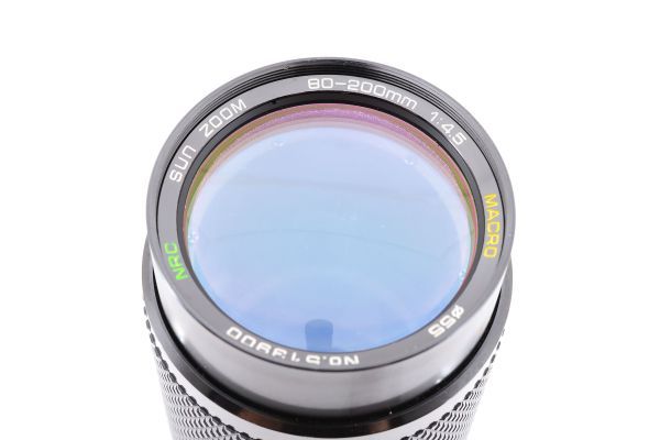 ジャンク 部品取り SUN ZOOM サンズーム 80-200mm F4.5 MACRO NRC ズームマクロレンズ M42 1984847_画像5