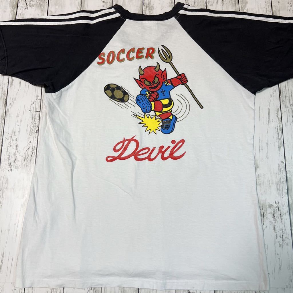 DOGTOWN ドッグタウン Devil デビル SOCCER サッカー ロゴ プリント ビンテージ 半袖Tシャツ