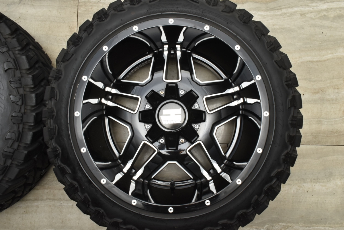 【超深リム】HAVOK 20in 12J-44 PCD139.7/135 6H ATTURO TRAIL BLADE M/T LT285/50R20 ハマー H3 プラド ハイラックスサーフ リフトアップ_画像4