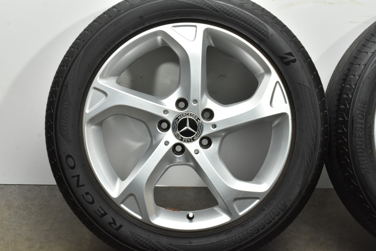 【良好品】メルセデス ベンツ X156 GLAクラス 純正 18in 7J +46 PCD112 ブリヂストン レグノ GR-XI 235/50R18 品番:A1564012500 即納可能_画像5