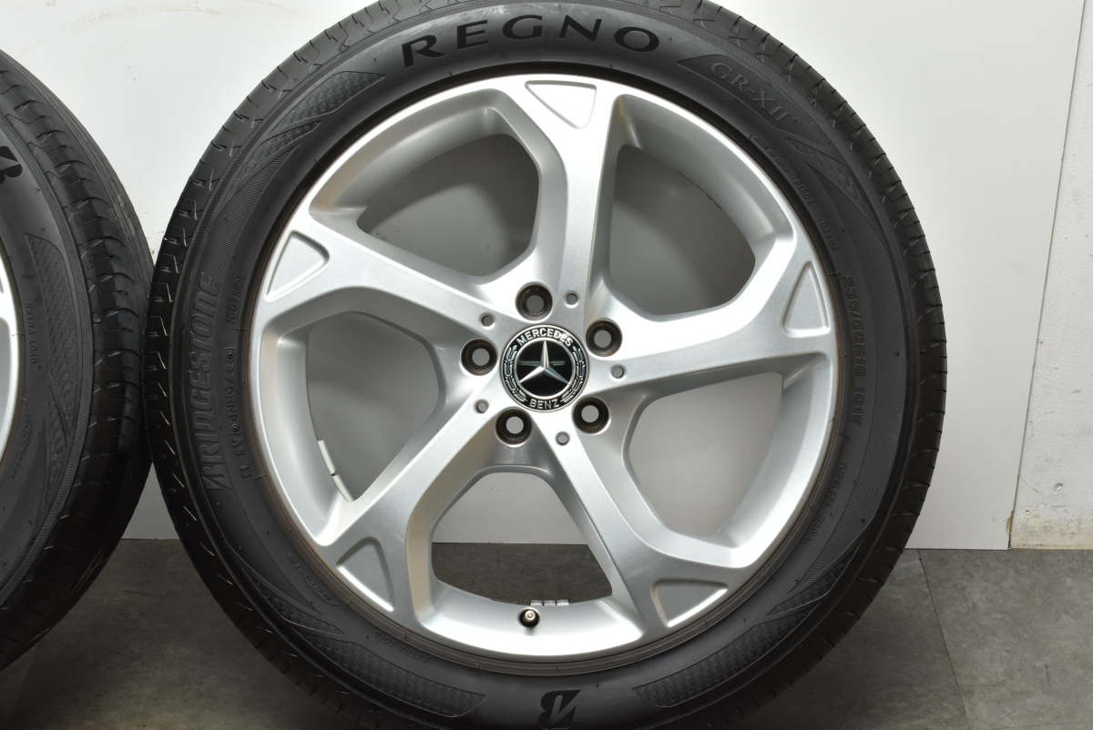 【良好品】メルセデス ベンツ X156 GLAクラス 純正 18in 7J +46 PCD112 ブリヂストン レグノ GR-XI 235/50R18 品番:A1564012500 即納可能_画像6