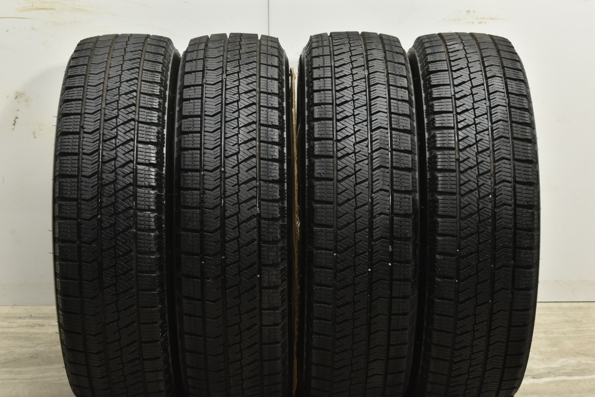 【バリ溝 美品】Linz 14in 4.5J +45 PCD100 2021年製 ブリヂストン ブリザック VRX2 155/65R14 N-BOX N-ONE サクラ ワゴンR タント ムーヴ_画像8