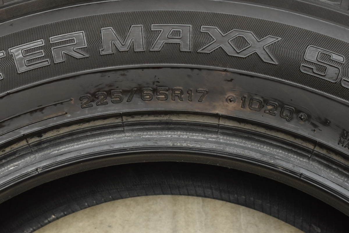 【バリ溝】ダンロップ ウィンターマックス SJ8+ 225/65R17 2021年製 4本セット ハリアー RAV4 エクストレイル CX-8 CX-5 送料無料_画像5