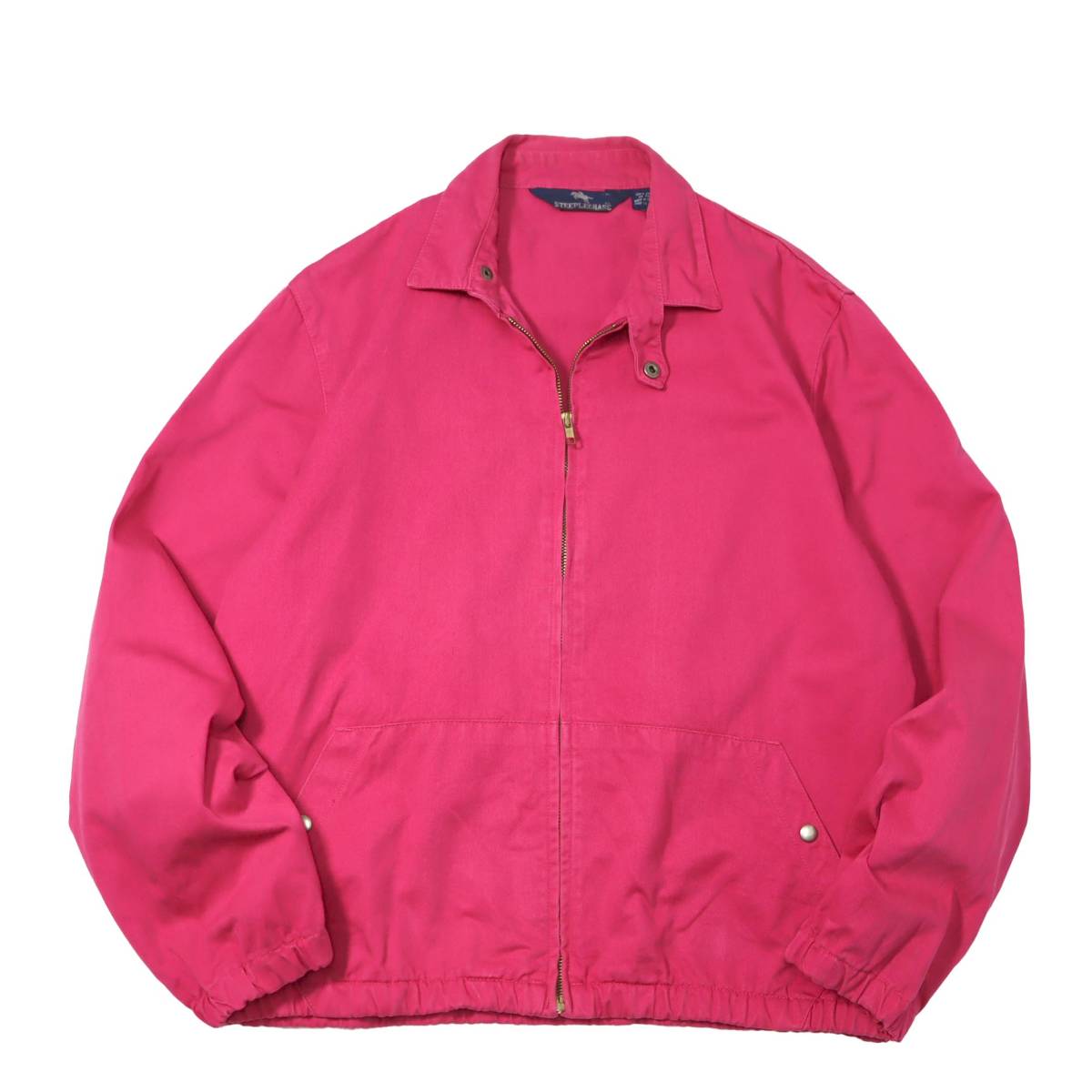 [M] 90s Steeplechase コットン スウィングトップ ショッキング ピンク ツイル ドリズラー ジャケット パープル ビンテージ vintage 80s