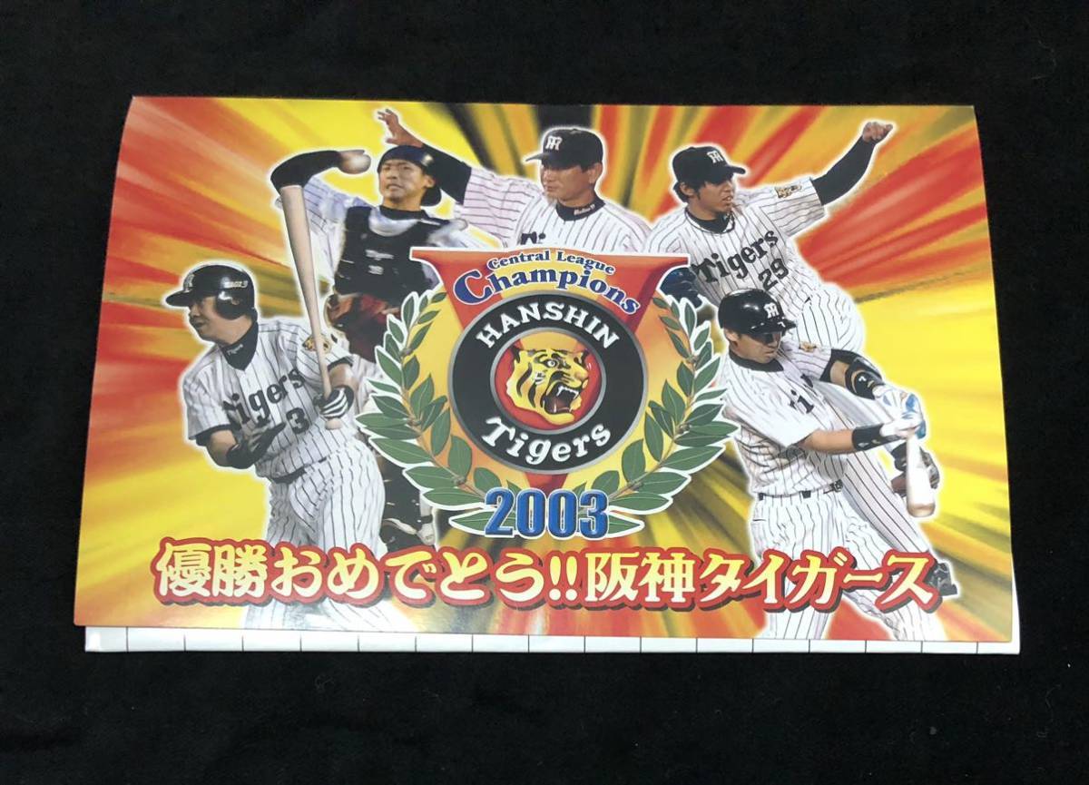 未使用 ♪ 阪神タイガース 2003年 優勝おめでとう メモリアル ポストカード 10枚セット はがき (管理KO2010)_画像6