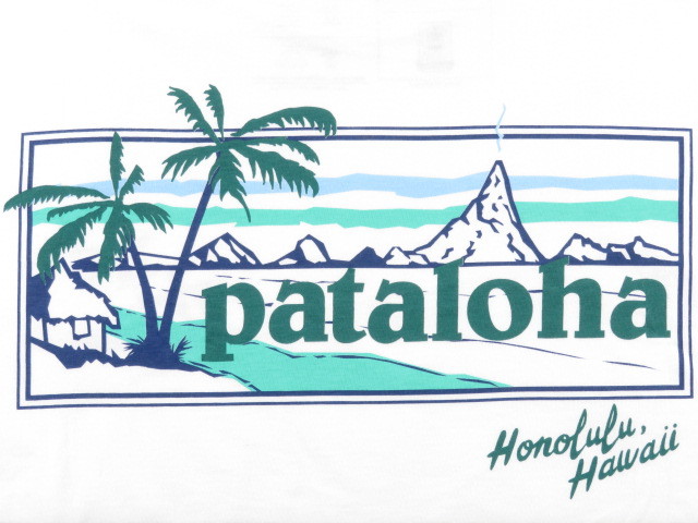 新品未使用！ パタゴニア ハワイ限定 ホノルル パタロハ Ｔシャツ ホワイト 白 Lサイズ Patagonia Hawaii pataloha Responsibili-teeの画像3