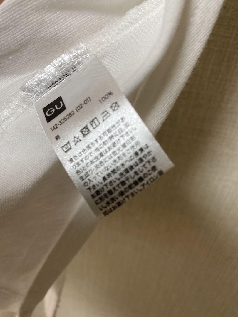 F9044 キッズ　白いTシャツ　可愛いトップス　丸いネック 薄手 子供Tシャツ