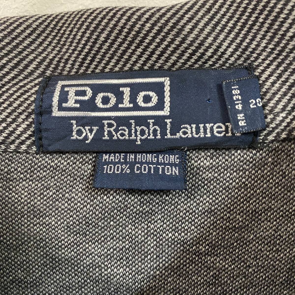 USA 古着 POLO ポロ ラルフローレン ポロシャツ 長袖 d1085_画像5