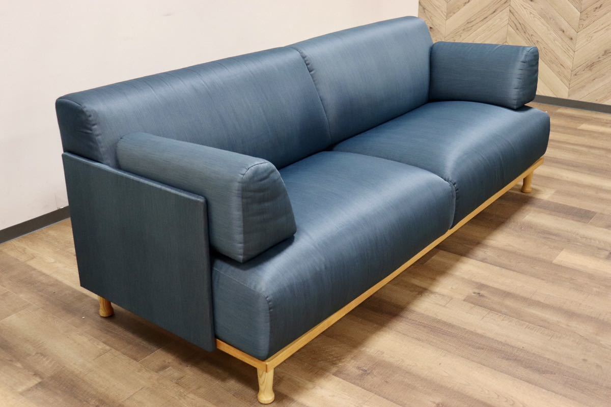 GMGN345C○Cassina ixc / カッシーナイクスシー THEMA テーマ 2.5人掛けソファ ラブソファ イタリアモダン 定価約54万 稀少_画像7