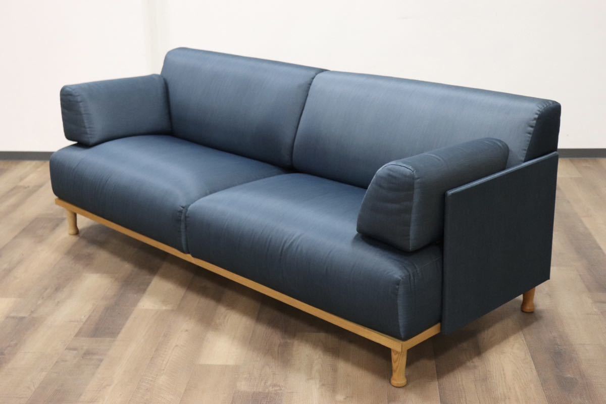 GMGN345C○Cassina ixc / カッシーナイクスシー THEMA テーマ 2.5人掛けソファ ラブソファ イタリアモダン 定価約54万 稀少_画像8