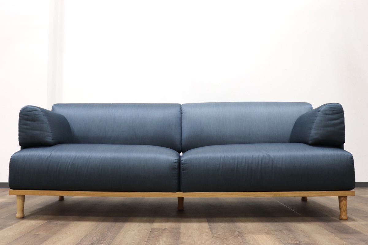 GMGN345C○Cassina ixc / カッシーナイクスシー THEMA テーマ 2.5人掛けソファ ラブソファ イタリアモダン 定価約54万 稀少_画像5