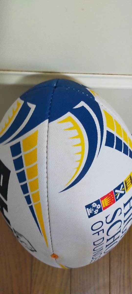 ラグビーボール MATCHBALL DUNDEE (SCOTLAND) High School 展示品　必見 RTW14_画像8