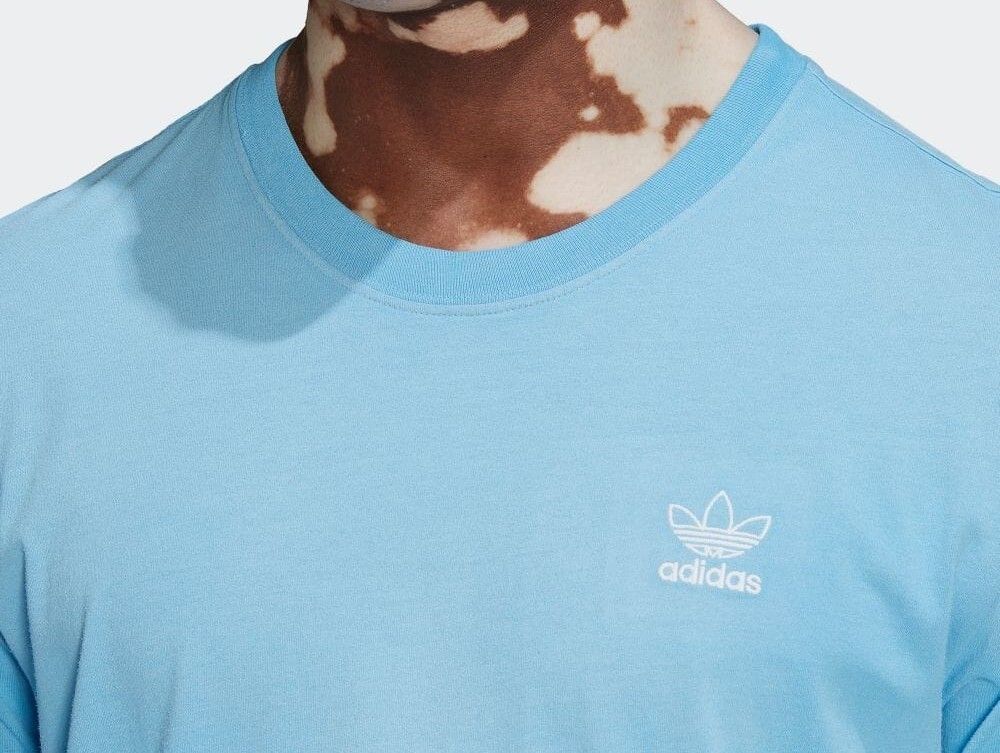 adidas アディダス 半袖Tシャツ コットン 染めTシャツ ブルー L◆新品未使用タグ付正規品◆