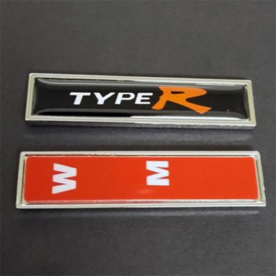 Type R （タイプR ）金属製３Dエンブレム　小さめ　２枚セット_画像4