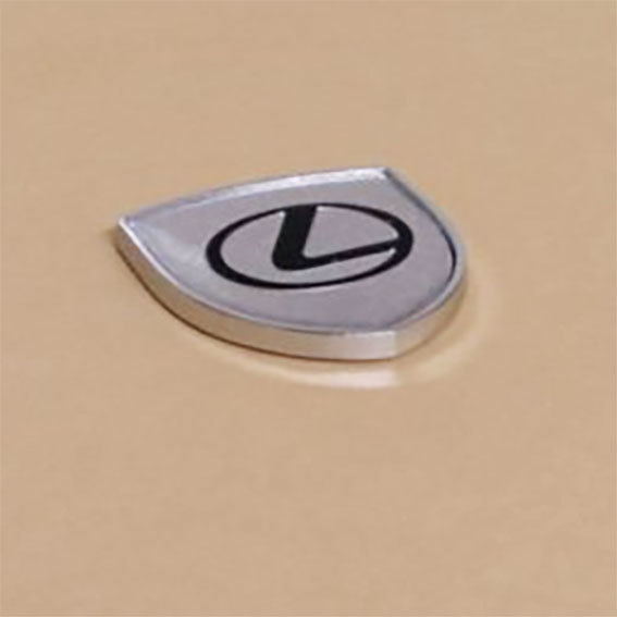 LEXUS Lexus 3D aluminium стикер серебряный 1 листов 