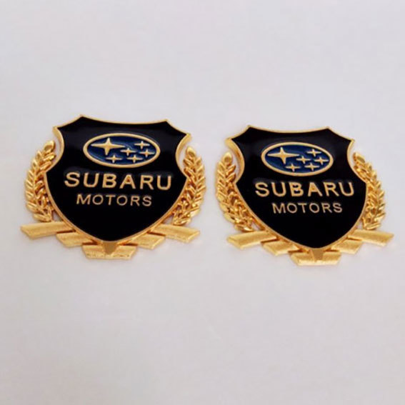 SUBARU スバル　エンブレムステッカー　ゴールド　２枚セット_画像1
