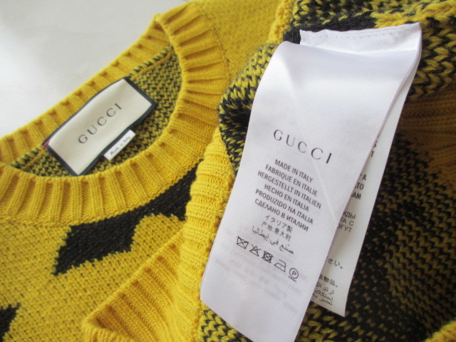 新品未使用★GUCCI　★BAT柄　セーター　上質素材　M_画像6