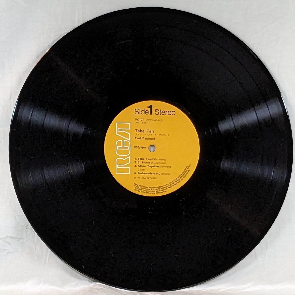 中古LP「TAKE TEN / テイク・テン」Paul Desmond / ポール・デスモンド_画像4