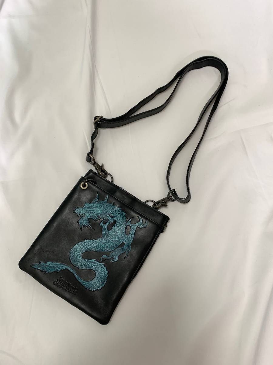 Jean Paul GAULTIER ジャンポールゴルチエ ゴルチェ　ドラゴン　サコッシュ　ポシェット　ショルダーバッグ カバン archive shoulder bag_画像4