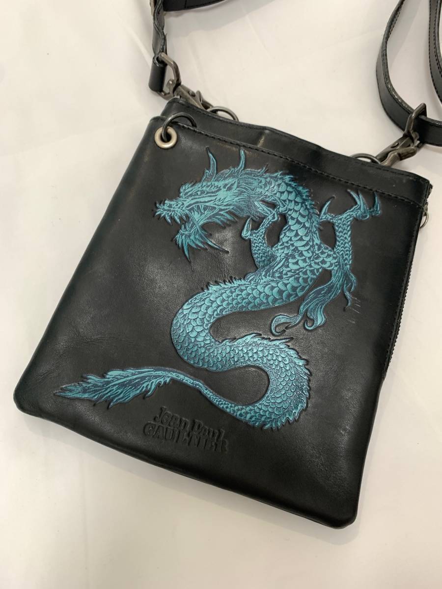 Jean Paul GAULTIER ジャンポールゴルチエ ゴルチェ　ドラゴン　サコッシュ　ポシェット　ショルダーバッグ カバン archive shoulder bag_画像2