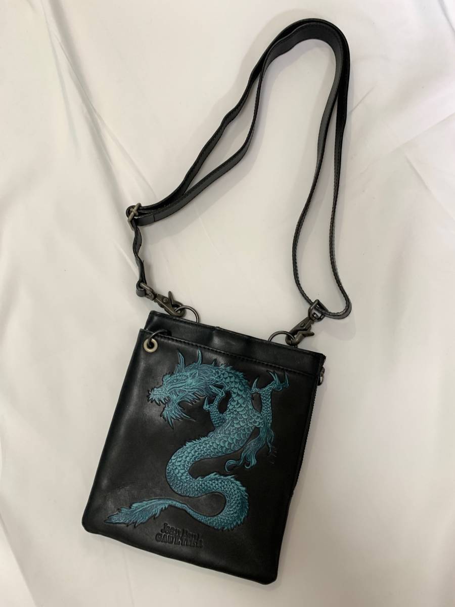 Jean Paul GAULTIER ジャンポールゴルチエ ゴルチェ　ドラゴン　サコッシュ　ポシェット　ショルダーバッグ カバン archive shoulder bag_画像1