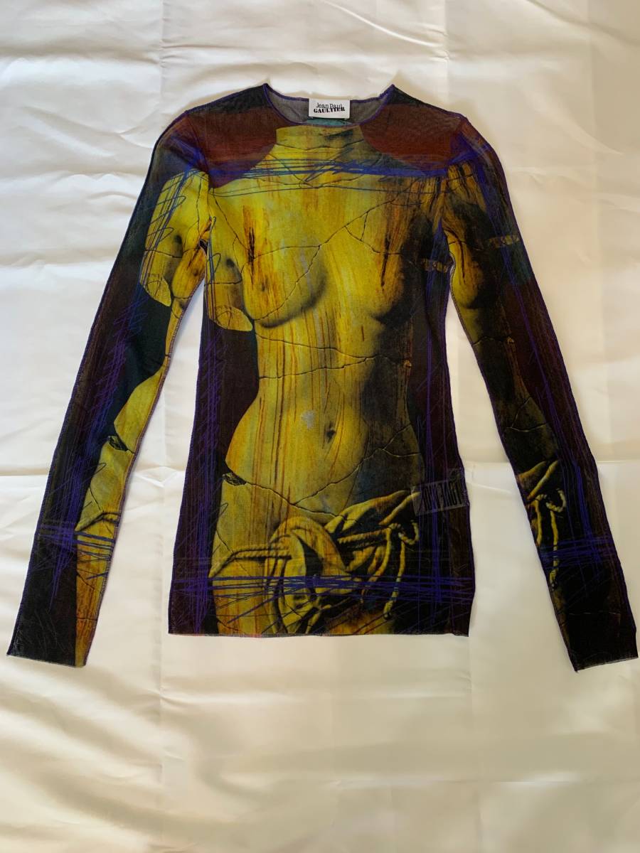 Jean Paul GAULTIER ジャンポールゴルチエ ゴルチェ　メッシュ　パワーネット　トップス　カットソー　長袖　アーカイブ archive tops