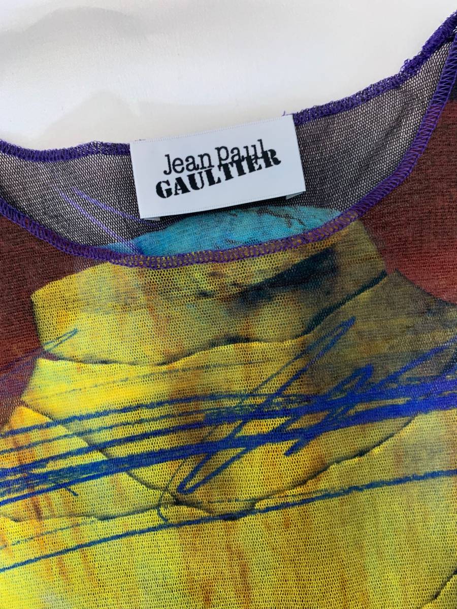 Jean Paul GAULTIER ジャンポールゴルチエ ゴルチェ　メッシュ　パワーネット　トップス　カットソー　長袖　アーカイブ archive tops_画像4