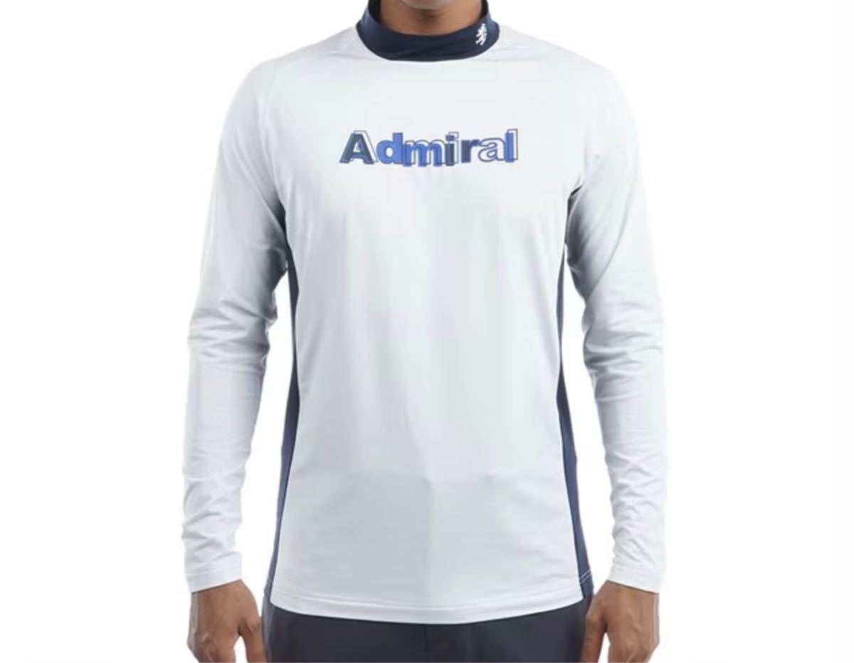 送料無料Admiral GOLFアドミラルMENS裏微起毛ハイネック長袖シャツEASYWARM自然熱エネルギー吸収蓄熱保温持続薄手STRETCHWHT(お買得XL)新品_画像7