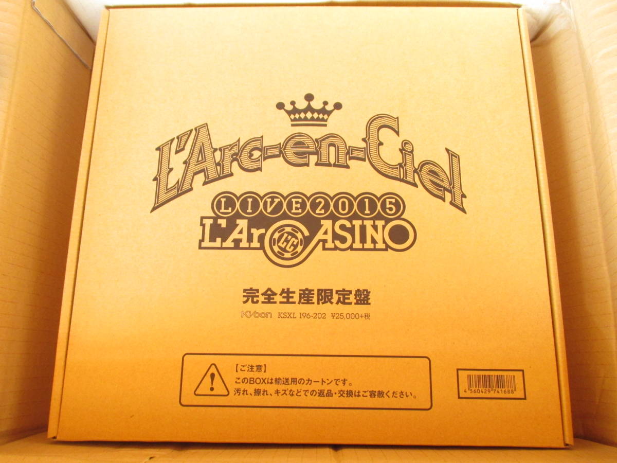 送料無料！ 新品 L'Arc-en-Ciel LIVE 2015 L'ArCASINO 完全生産限定盤 Blu-ray ラルク アン シエル きらきらL'25ショッピングバッグ付きの画像1