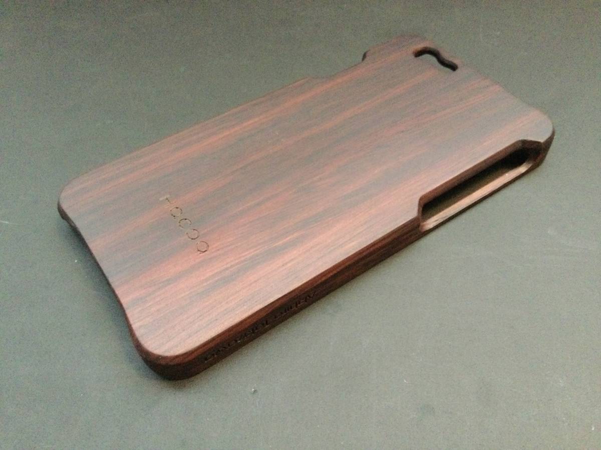 【新品・希少・生産終了品】 Hacoa ハコア  iPhone 6 ケース 天然木製〔ウォールナット〕Wooden Case for iPhone 6 2014年製造品の画像1