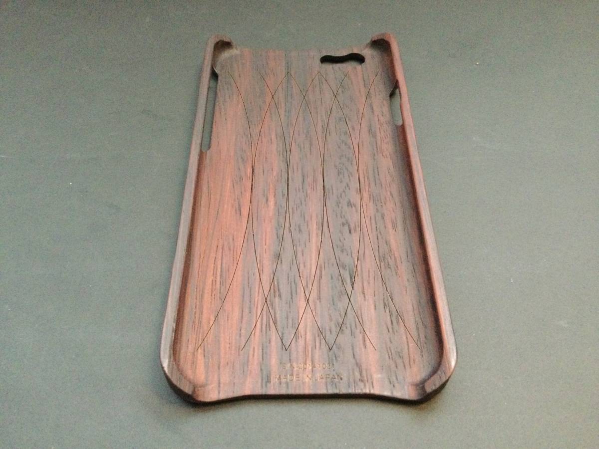 【新品・希少・生産終了品】 Hacoa ハコア  iPhone 6 ケース 天然木製〔ウォールナット〕Wooden Case for iPhone 6 2014年製造品の画像6