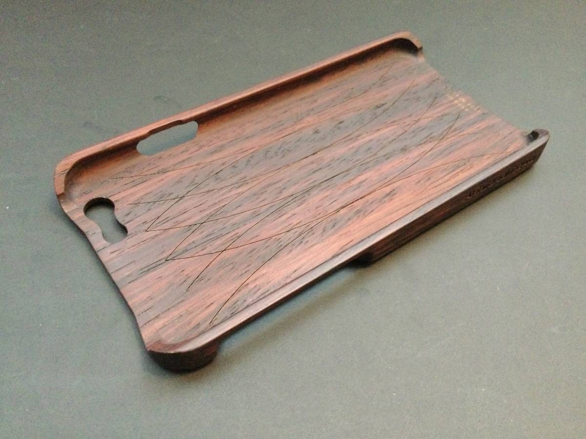 【新品・希少・生産終了品】 Hacoa ハコア  iPhone 6 ケース 天然木製〔ウォールナット〕Wooden Case for iPhone 6 2014年製造品の画像8