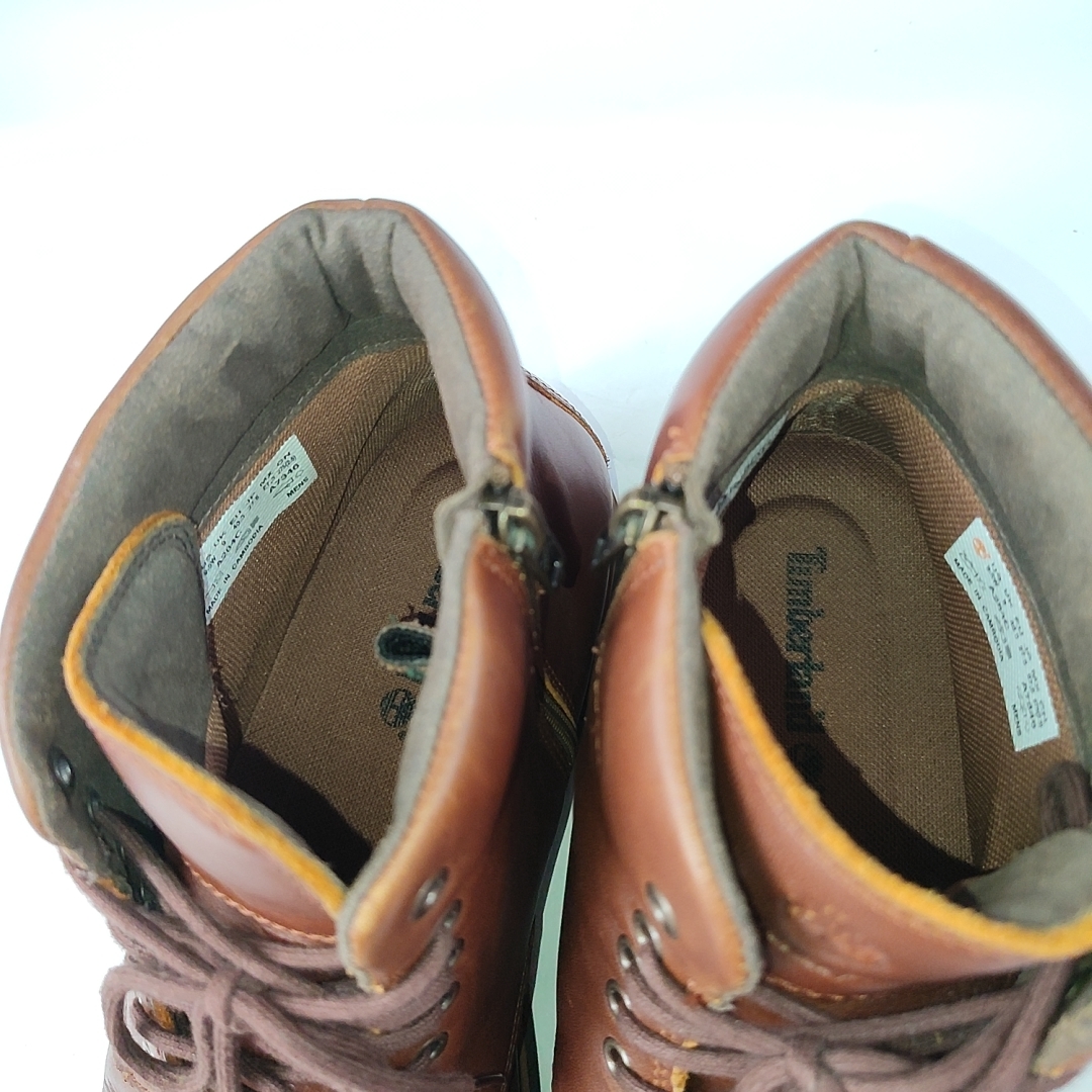Timberland ティンバーランド サイドジップブーツ 9.5 27.5 革靴 レザー A284C ブラウン 茶 i44_画像8
