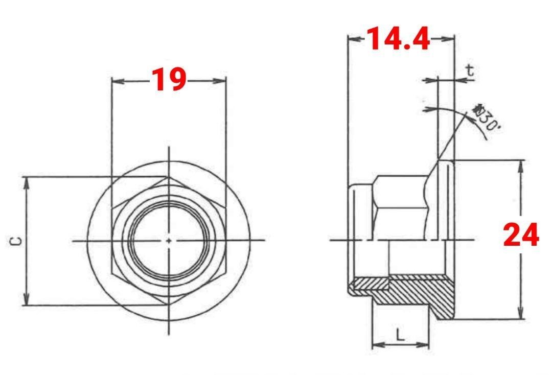 スズキ ジムニー JB23W JB33W JB43Wに ジャダーストップ強化ナット 足回りM12強化ナット締結箇所全般に 締結強化 剛性アップ 20個セット④