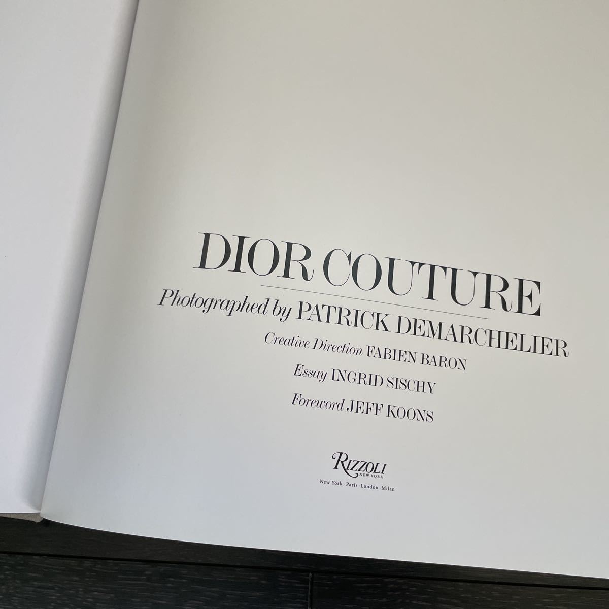 Dior ディオール　写真集 パトリック・デマルシュリエ　ジョン・ガリアーノ　ラフ・シモンズ_画像2