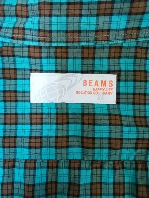 BEAMS short sleeves shirt M size 