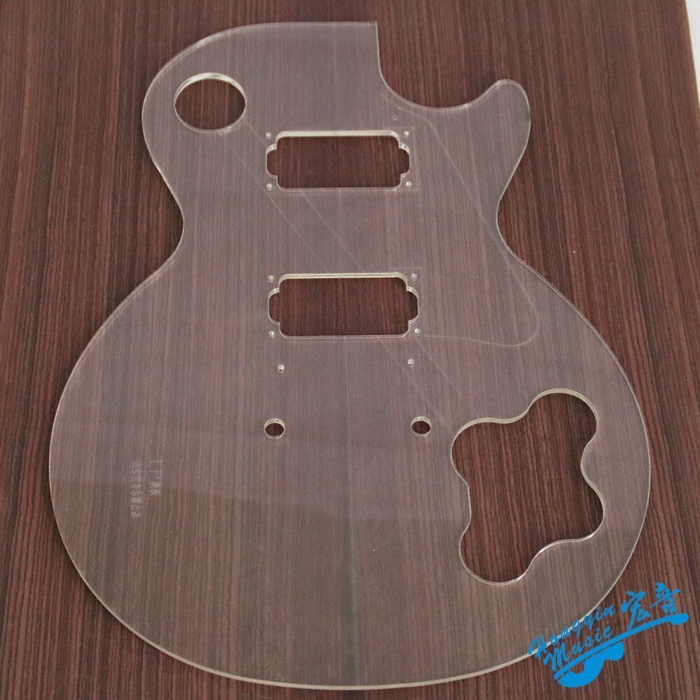 LP スタイルエレキギター本体透明アクリルテンプレートギター製造金型_画像1