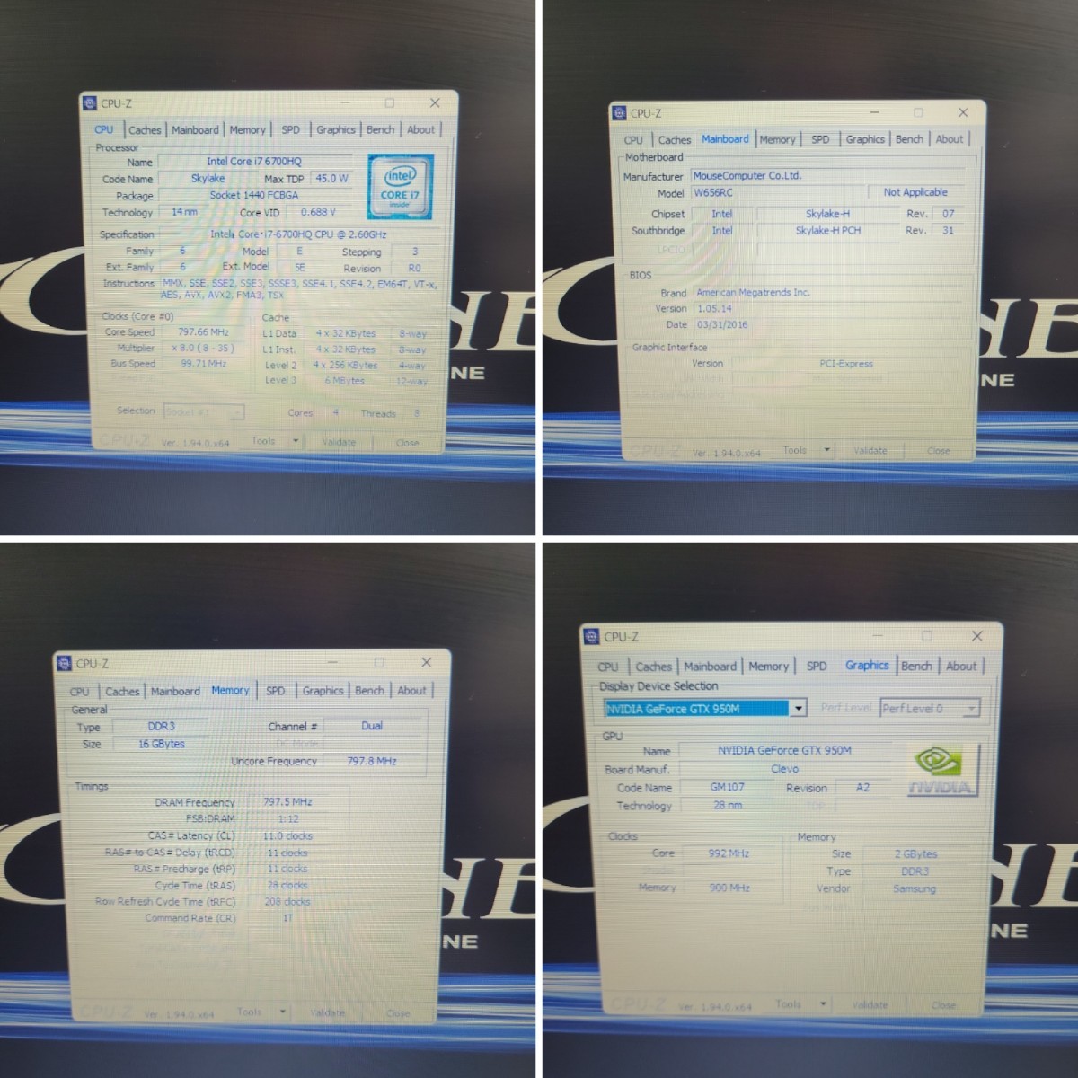 期間限定特価】 MouseComputer GTUNEゲーミングPC/SSD/Office/i7第6