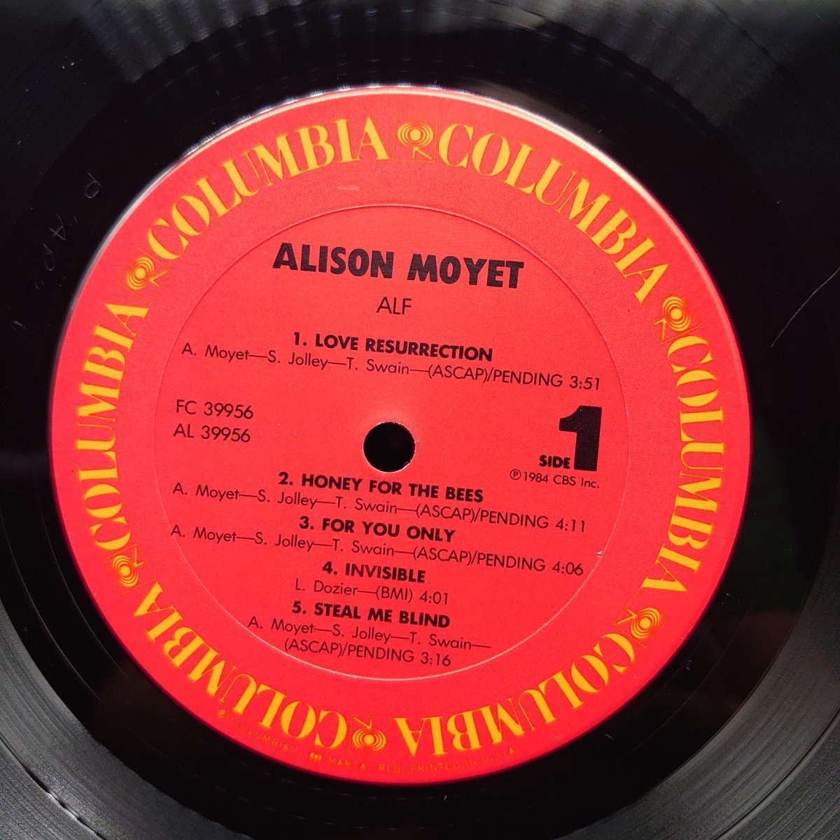 Alison Moyet『Alf』US盤/アリソンモエ/#EYLP1062_画像3
