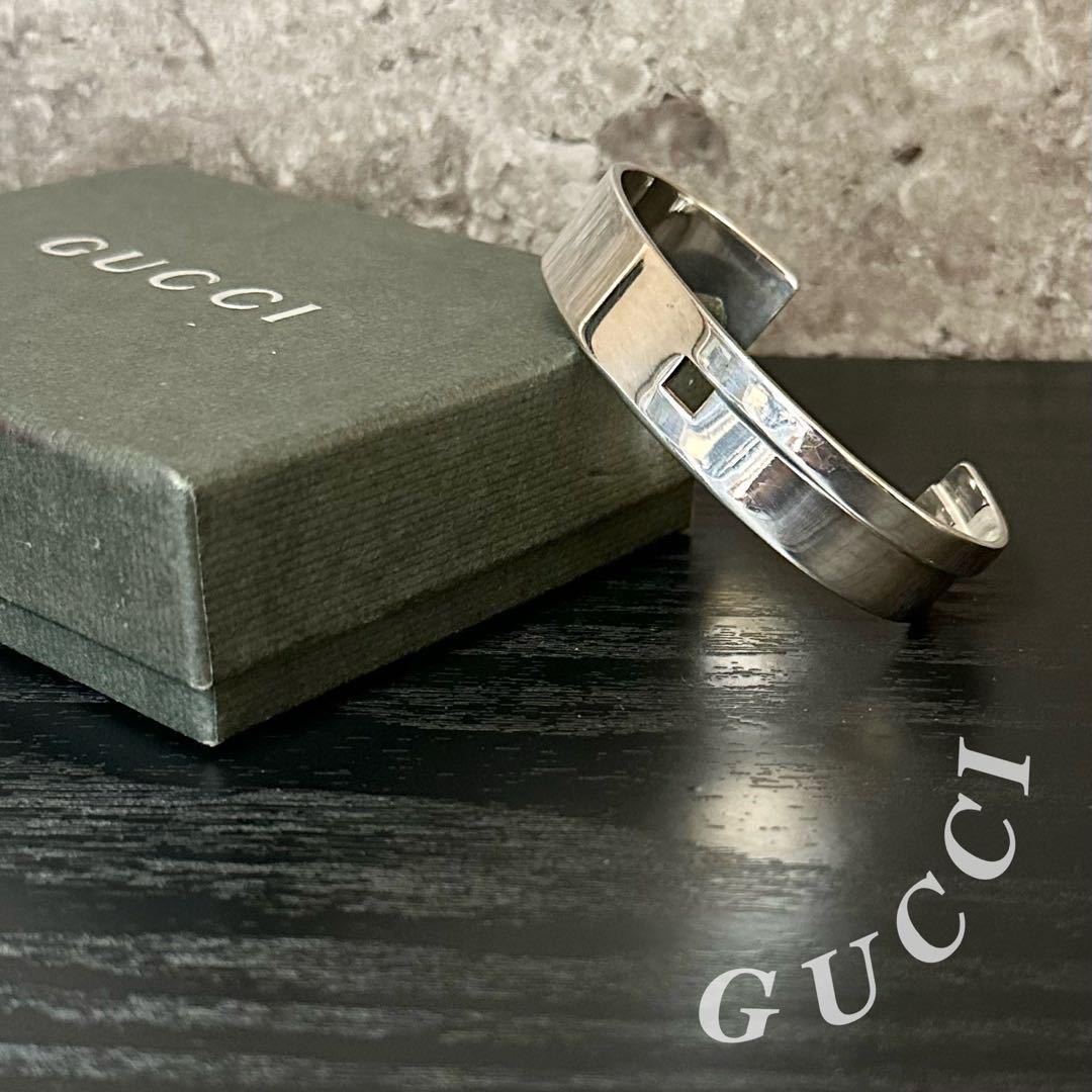 大人気 GUCCI バングル ブレスレット シルバーsv925 メンズ レディース