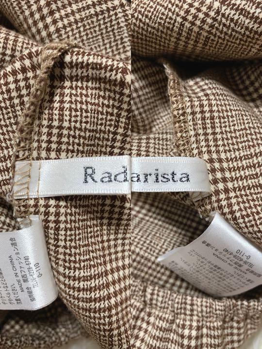 YT0298 100円スタート♪ Radarista ラダリスタ オフショルダー グレンチェック カットソー Ｌサイズ 大人かわいい デート 女子会_画像8