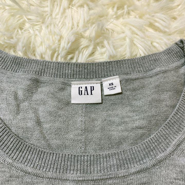 YT0300 100円スタート♪GAP ギャップ シンプルデザイン レディース プルオーバー カットソー サイズXS コットン ルームウェア_画像5