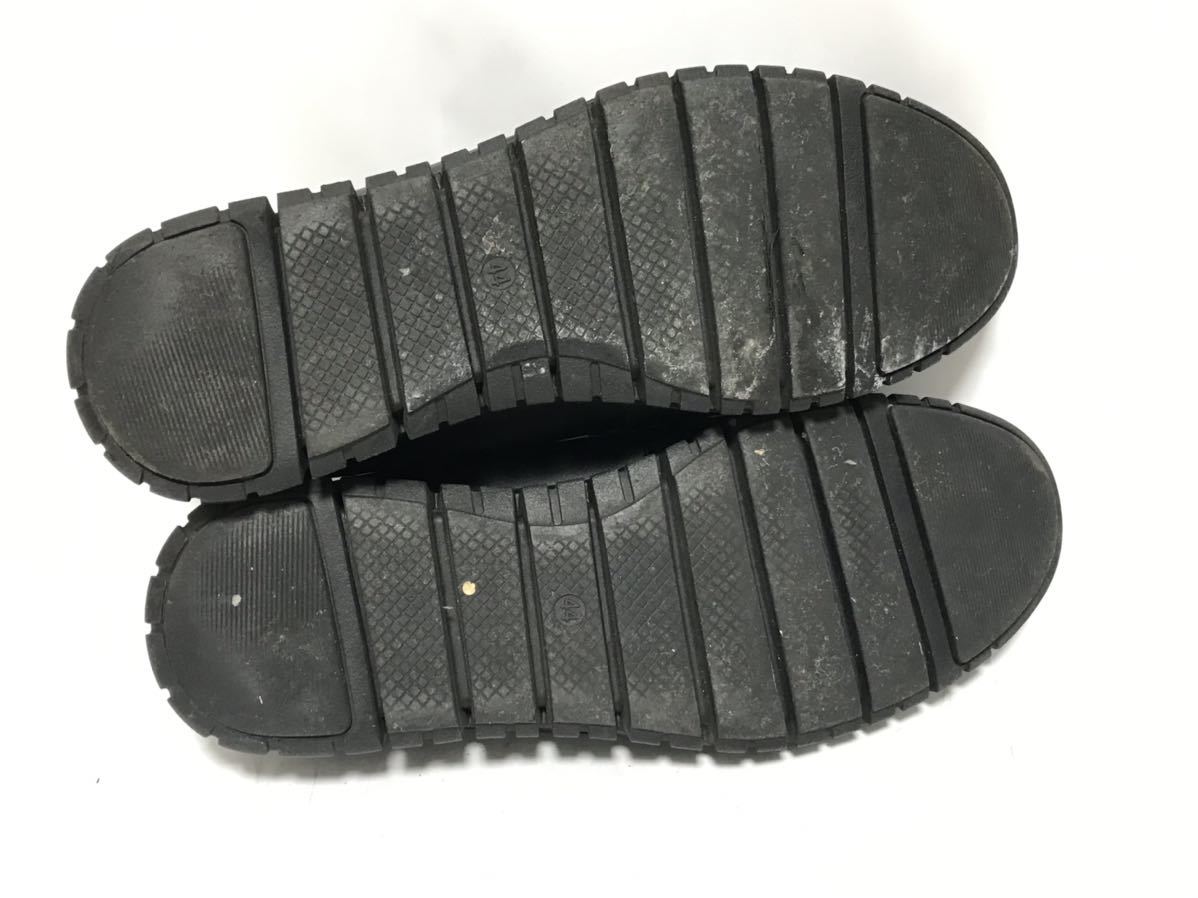 DEDESKEN 44 27㎝　レザーシューズ プレーントゥ ブラック　メンズ　合皮　レザー　人気ブランド　フォーマル　紳士靴　ドレス　送料無料！