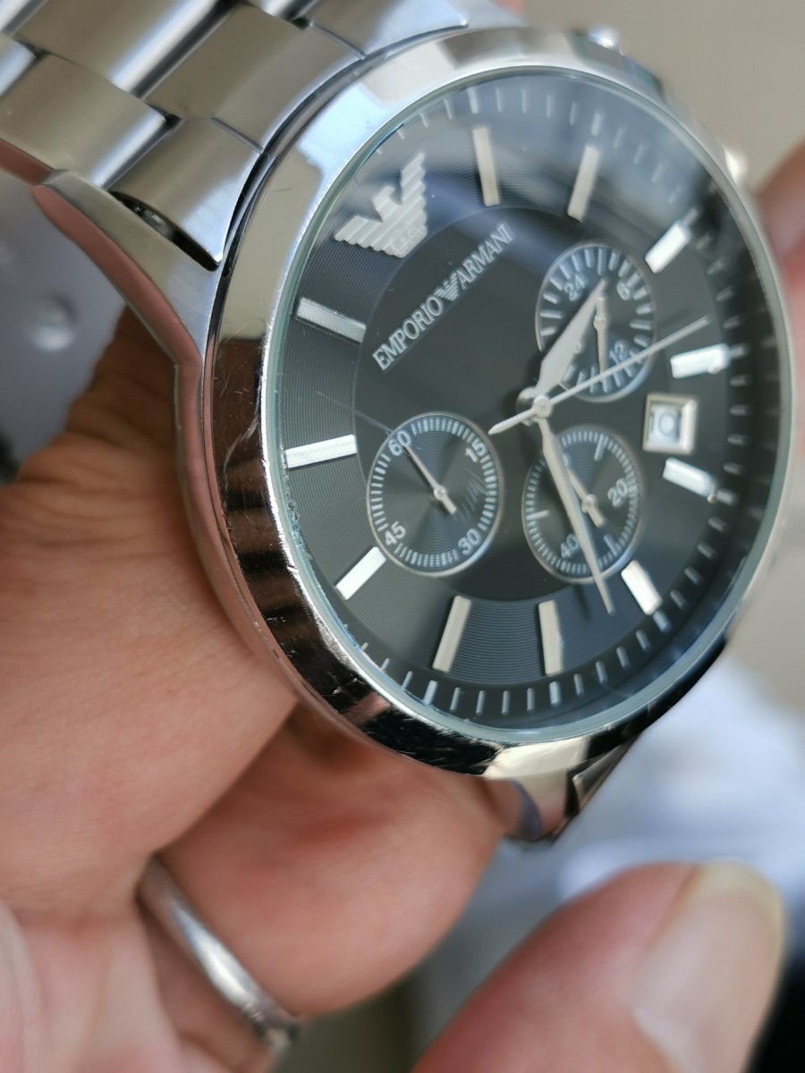 Sản phẩm EMPORIO ARMANI メンズ腕時計 一部難あり 社外品ベルト