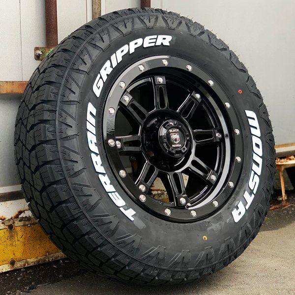 デモカー装着品特価 285/70R17 FJクルーザー ハマーH3 エスカレード タホ サバーン 17インチタイヤホイール ホワイトレター 139.7 6穴 9J_画像2